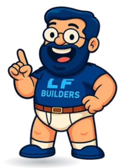 Tighty Whitey Samm Simon, the LF Builders mascot